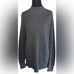 Michael Kors Knit Sweater Gray Size M Turtleneck